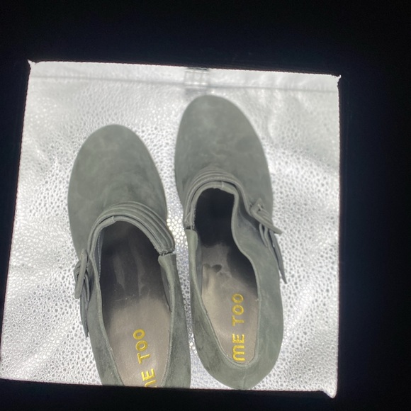 NWOT Me Too size 10m leather suede platform heel - Picture 4 of 9